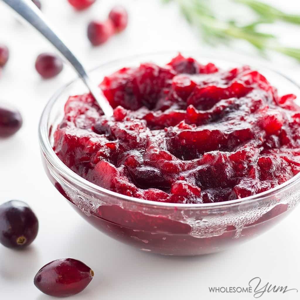 Keto Low Carb Cranberry Sauce Recipe